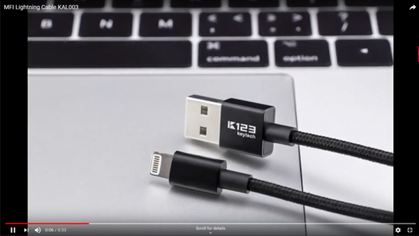 Яблоко Молния Кабель Нейлон Плетеный 2.4A