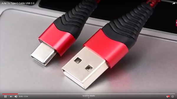 Кабель Type C USB 2.0 5V 3A
