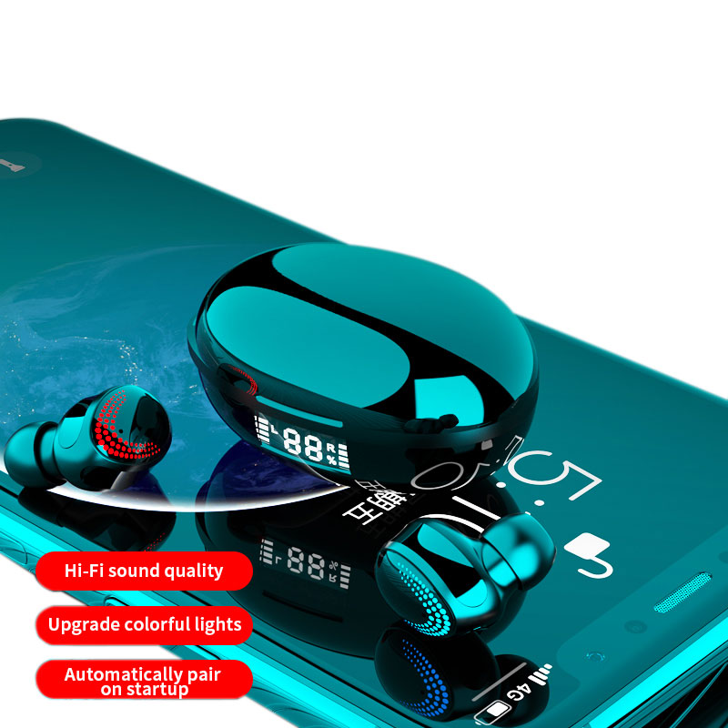 Высококачественный цифровой дисплей с защитой от пота и шумоподавлением мини-наушники-вкладыши tws беспроводные стерео наушники с синим зубом настоящие беспроводные наушники